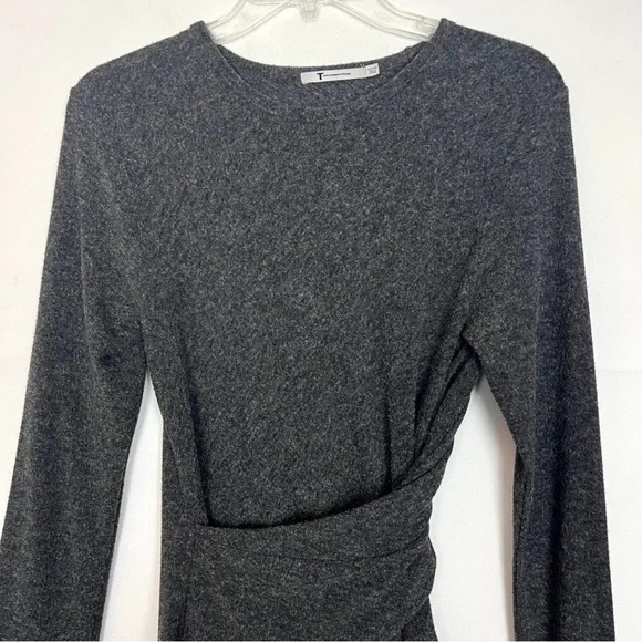 T Alexander Wang CharcoalGray Long Sleeve Top - Picture 1 of 8